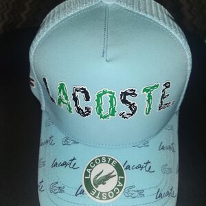 Lacoste Sport Light Blue Trucker Hat